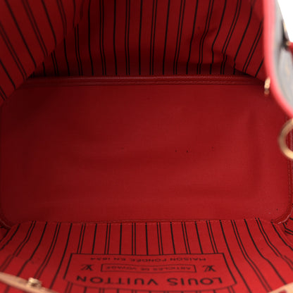 Louis Vuitton Monogram Inside Out Neverfull Bandouliere MM Sari Red 5 of 11