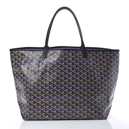 Goyard Goyardine Saint Louis Claire Voie GM Black Purple 2 of 11