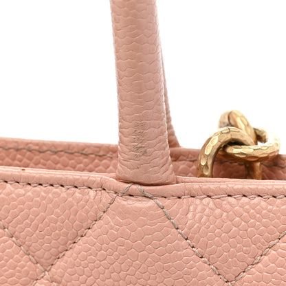 Chanel Caviar Quilted Medallion Tote Light Pink 18 of 19