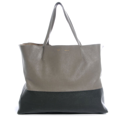 Celine Leather Horizontal Bi-Color Cabas Black 1 of 8