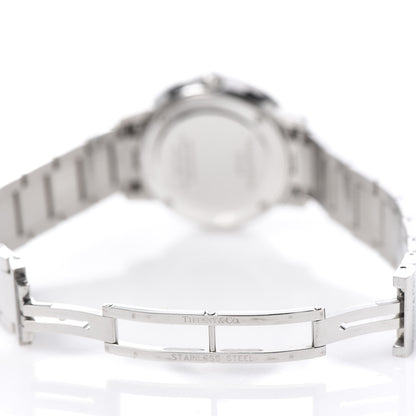 Tiffany Stainless Steel Diamond Bezel 31mm Atlas 2-Hand Quartz Watch Pink 6 of 6