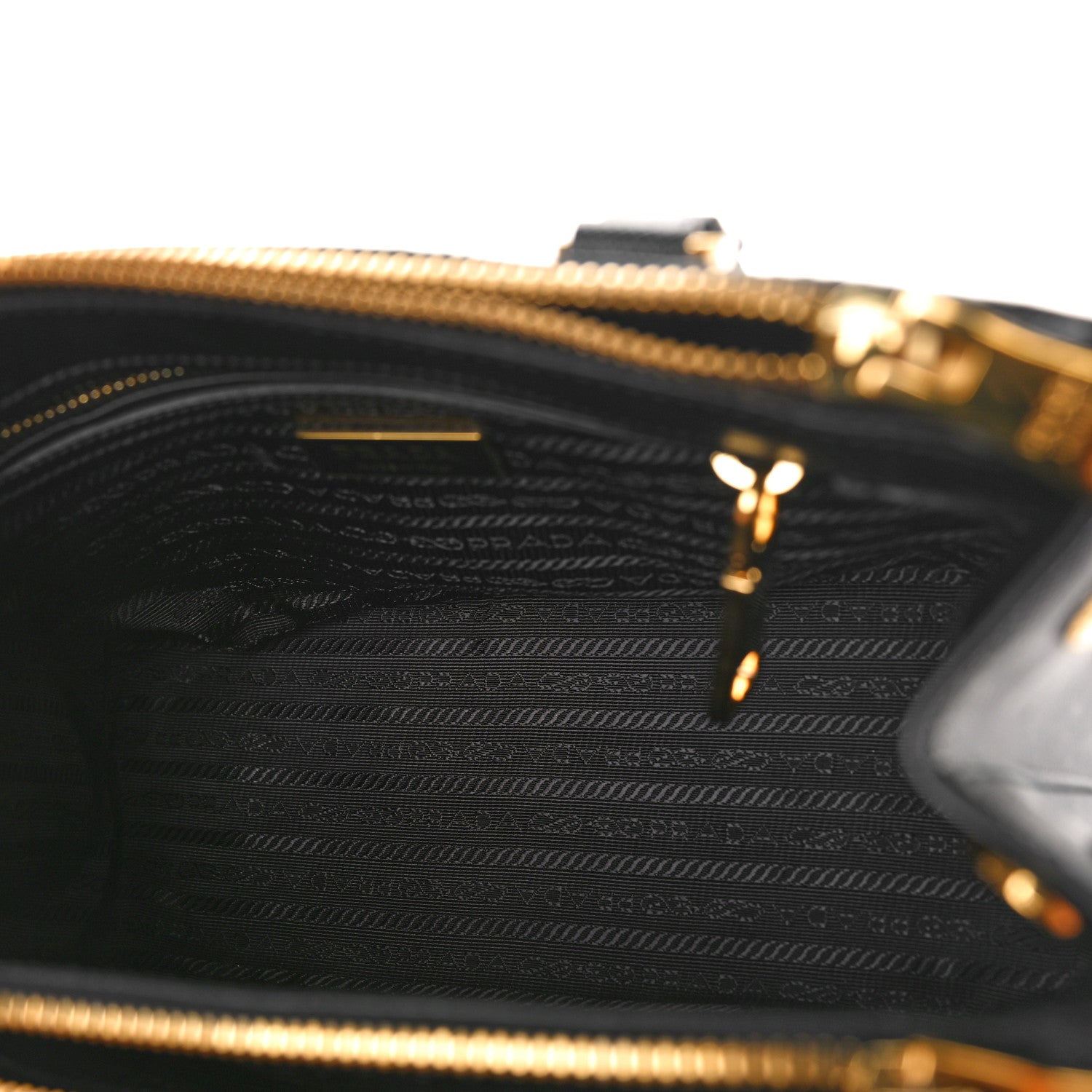 Prada Saffiano Small Galleria Double Zip Tote Black 5 of 8