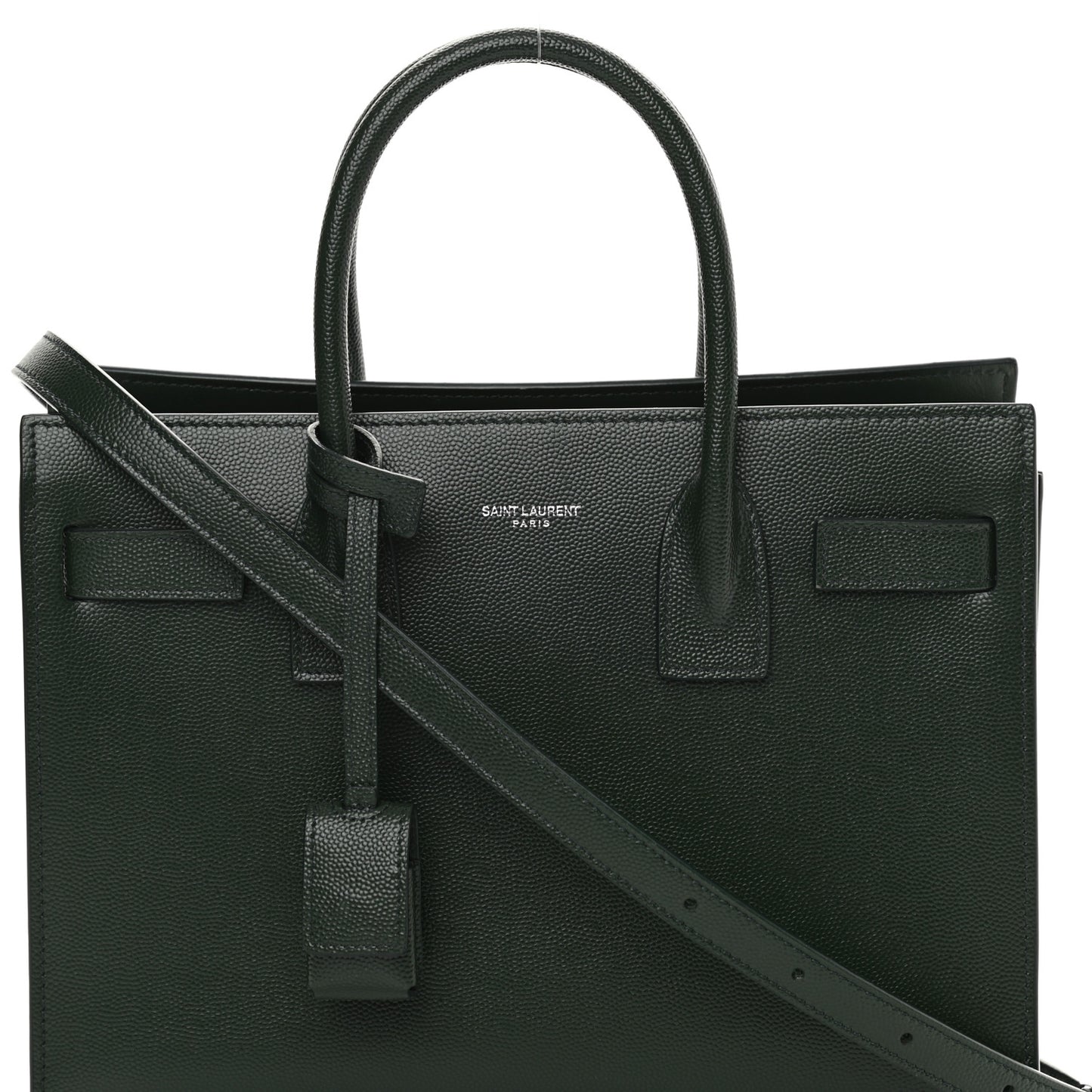 Grained Calfskin Baby Sac De Jour Dark Pine