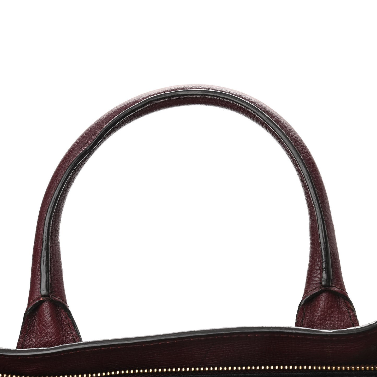 Grainy Calfskin House Check Medium Banner Tote Mahogany Red