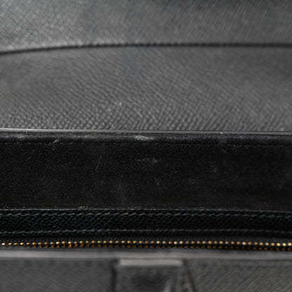 Christian Dior Grained Calfskin Saddle Bag Black 11 of 13