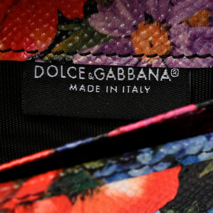 Dolce & Gabbana Calfskin French Compact Wallet Black Multicolor 6 of 6