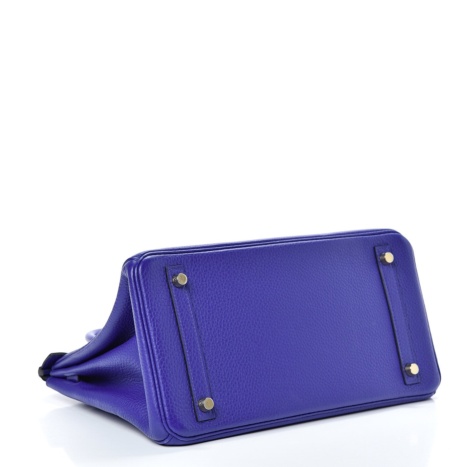 Hermes Taurillon Clemence Birkin 30 Bleu Electrique 3 of 12