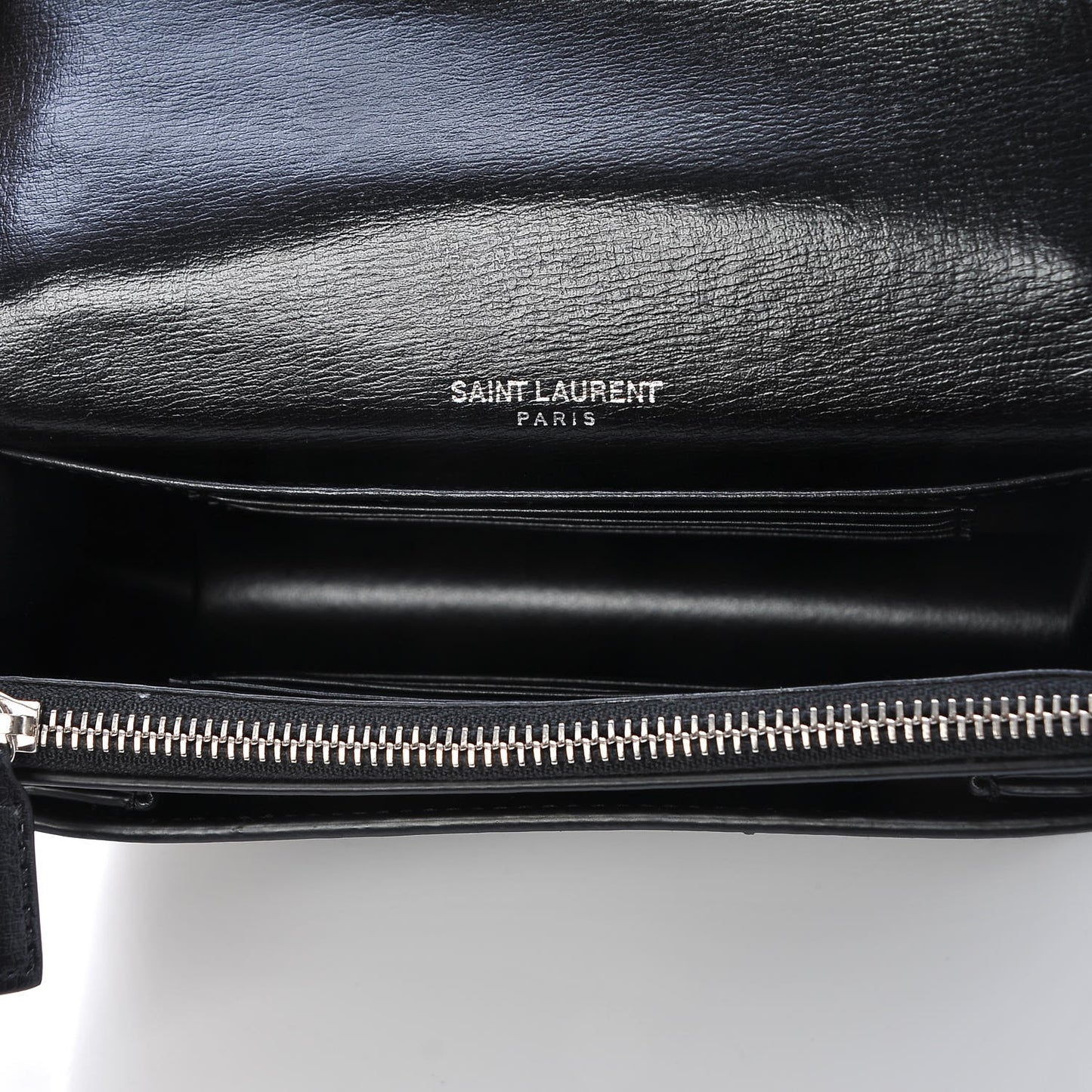 Calfskin Monogram Sunset Chain Wallet Black