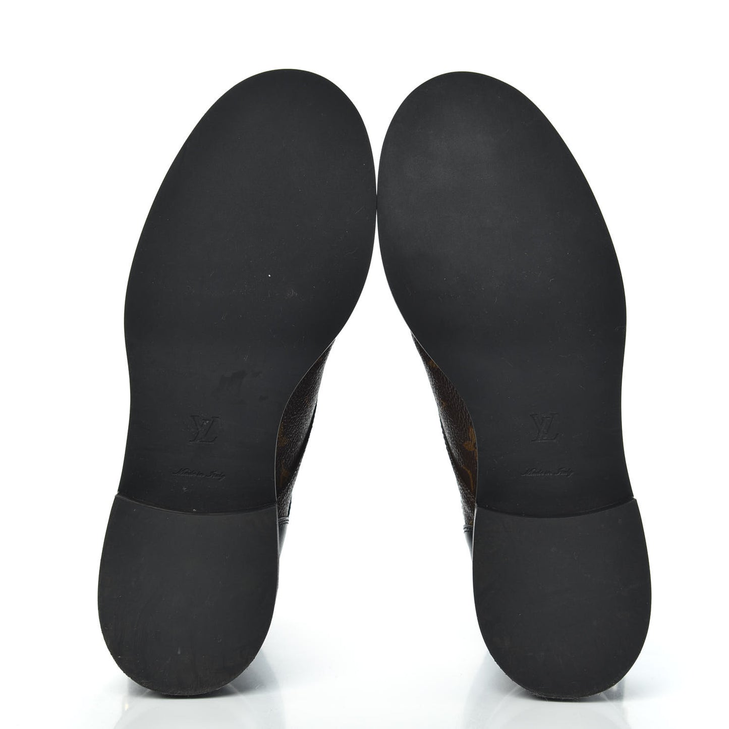 Calfskin Monogram Wonderland Flat Ranger Boots 38 Black
