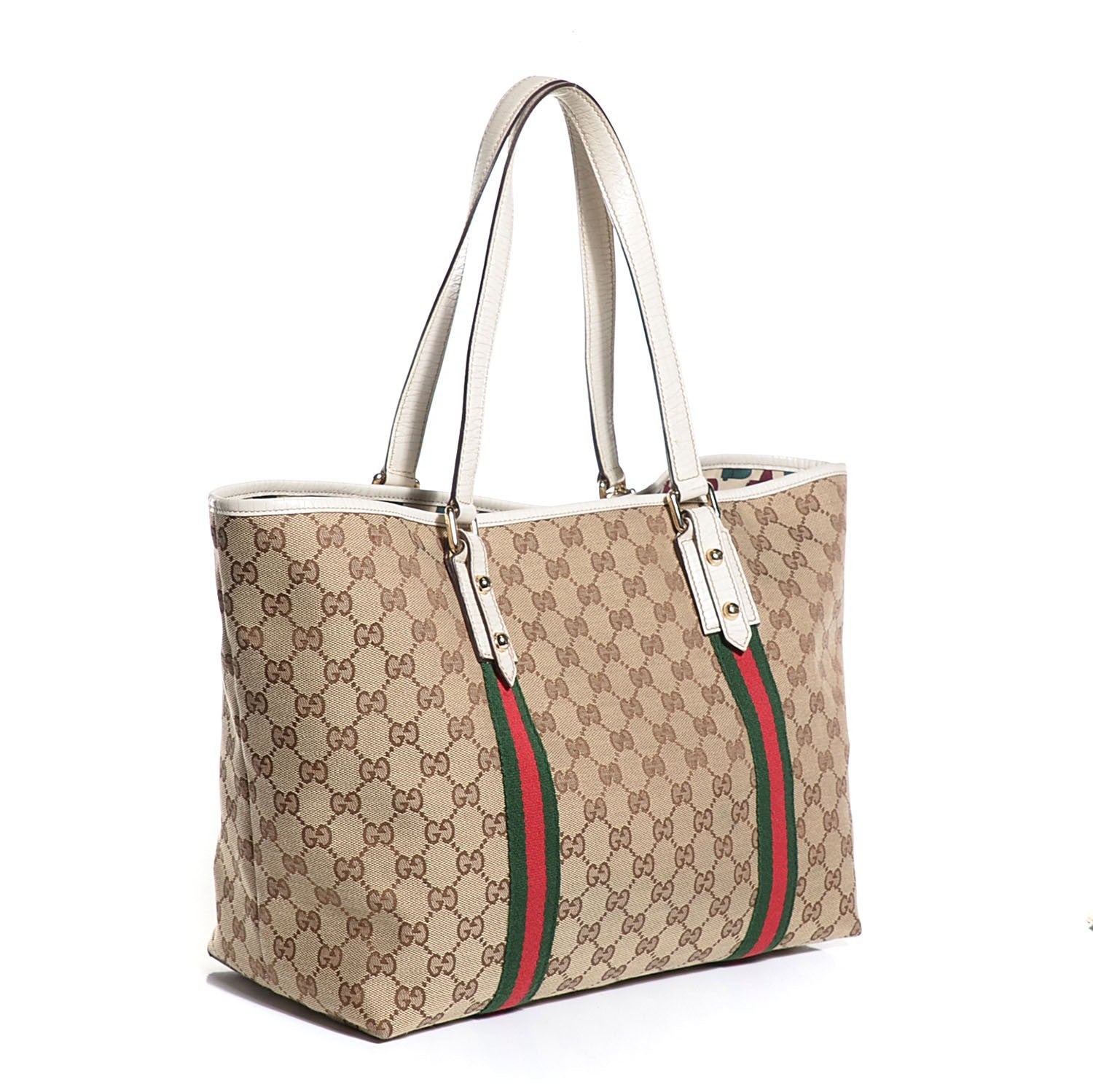 Gucci Monogram Jolicoeur Large Tote Off White 3 of 7