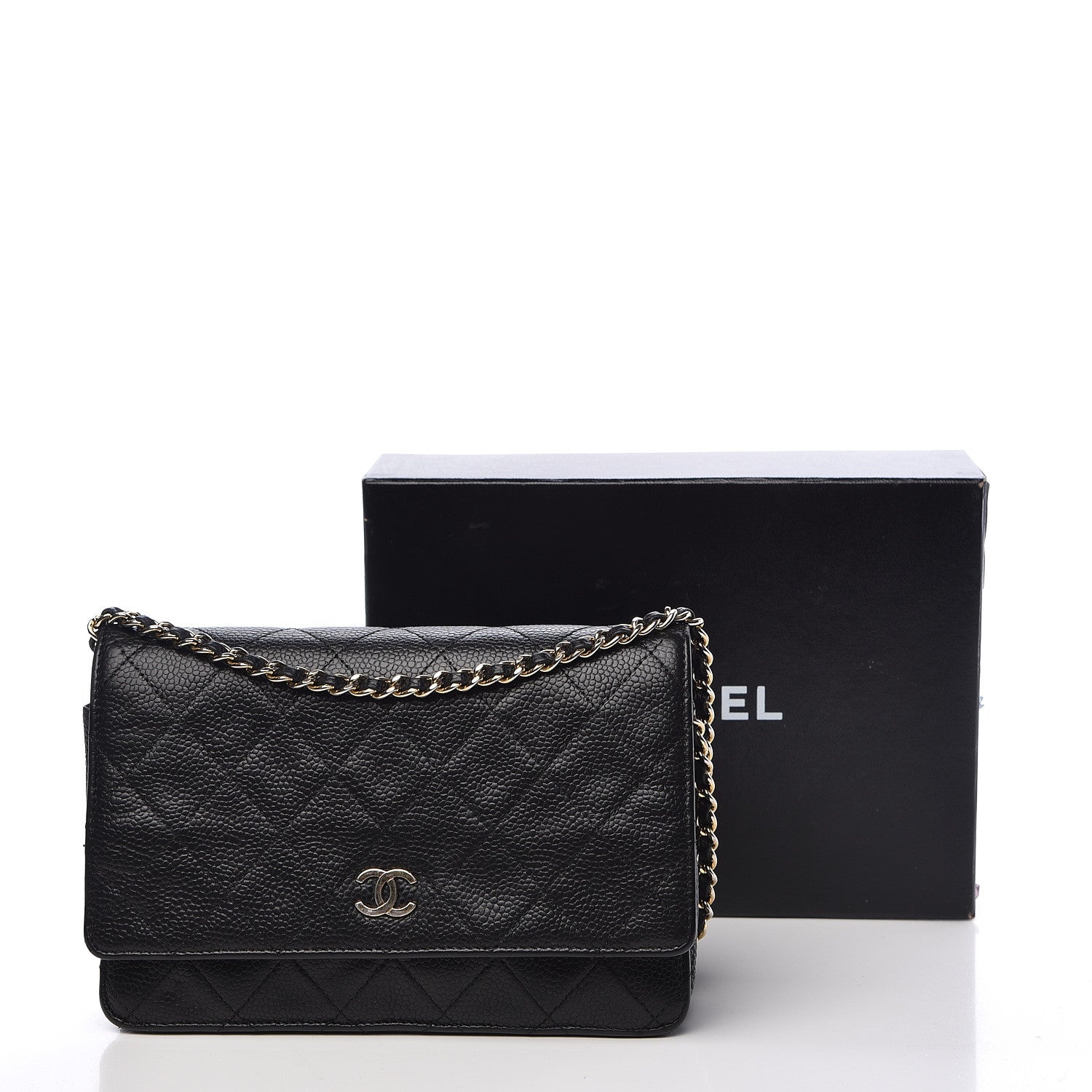 Chanel Caviar Quilted Wallet On Chain WOC Black 20 of 20