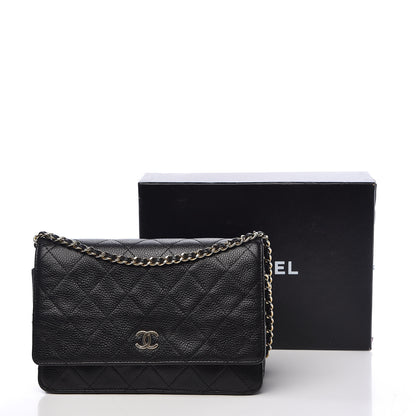 Chanel Caviar Quilted Wallet On Chain WOC Black 20 of 20