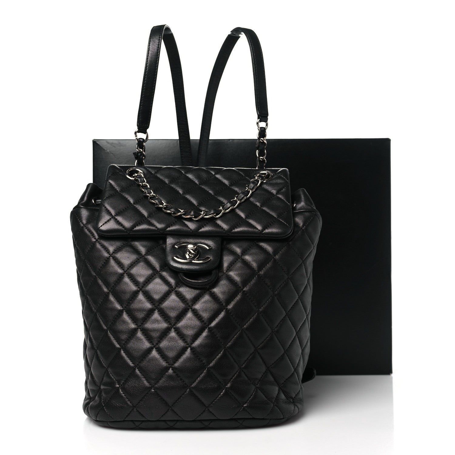 Chanel Lambskin Quilted Small Urban Spirit Backpack Black 11 of 11