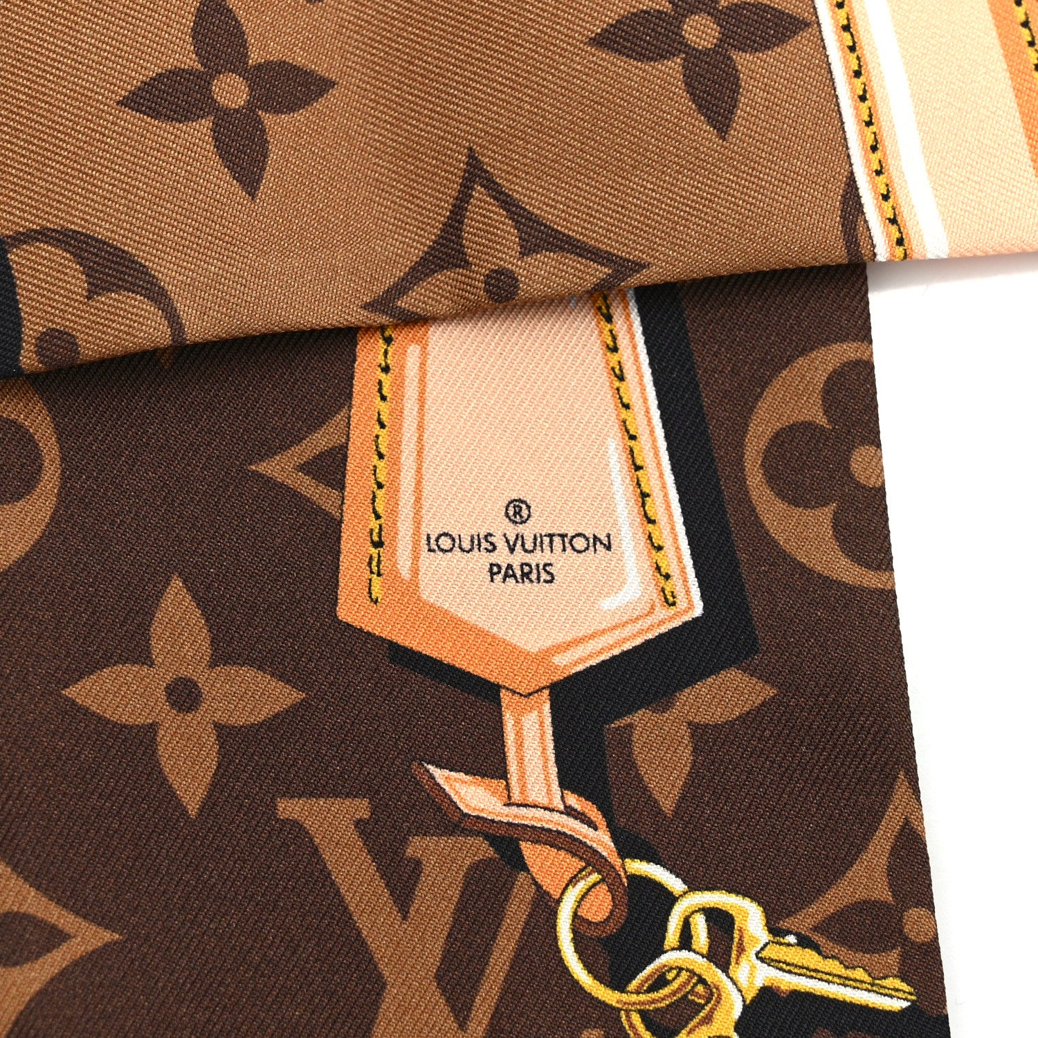 Louis Vuitton Silk Monogram Confidential Bandeau Brown 3 of 5