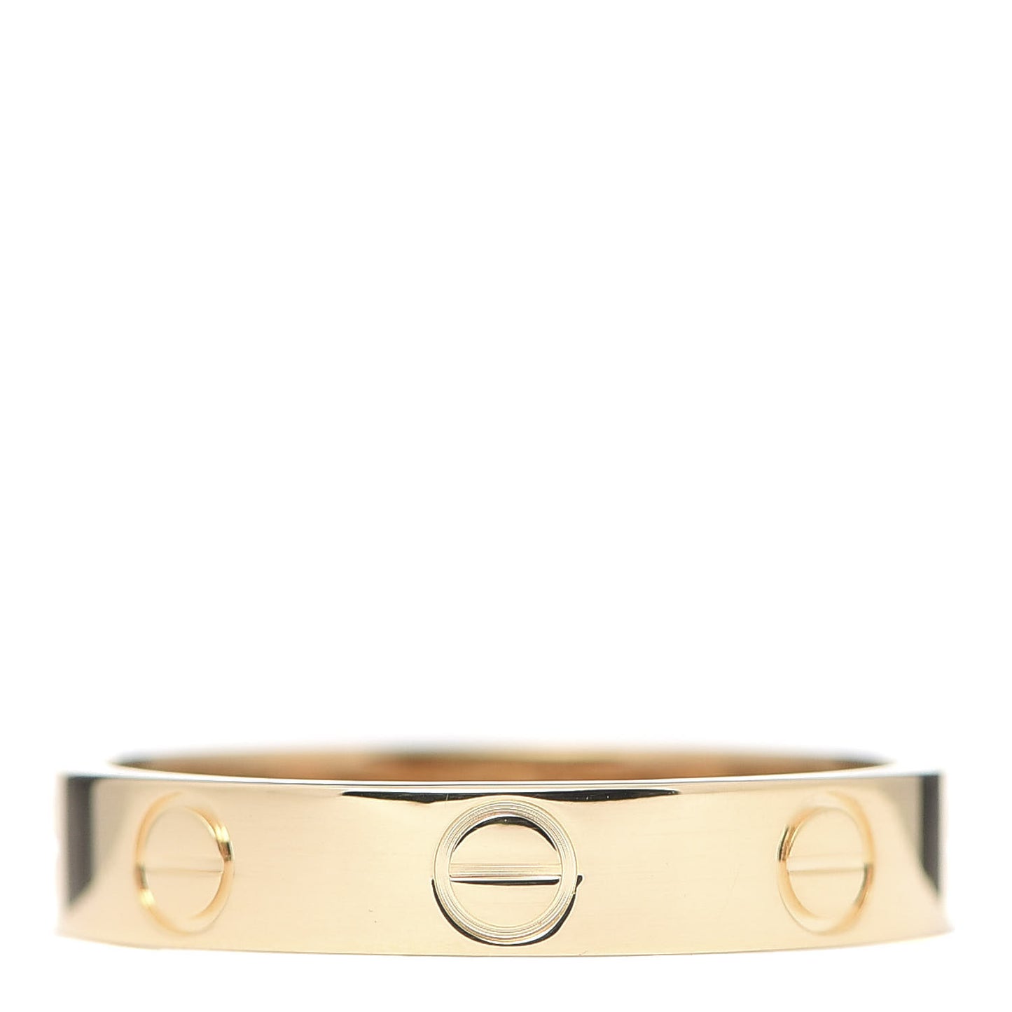 18K Yellow Gold 3.5mm LOVE Wedding Band Ring 52 6