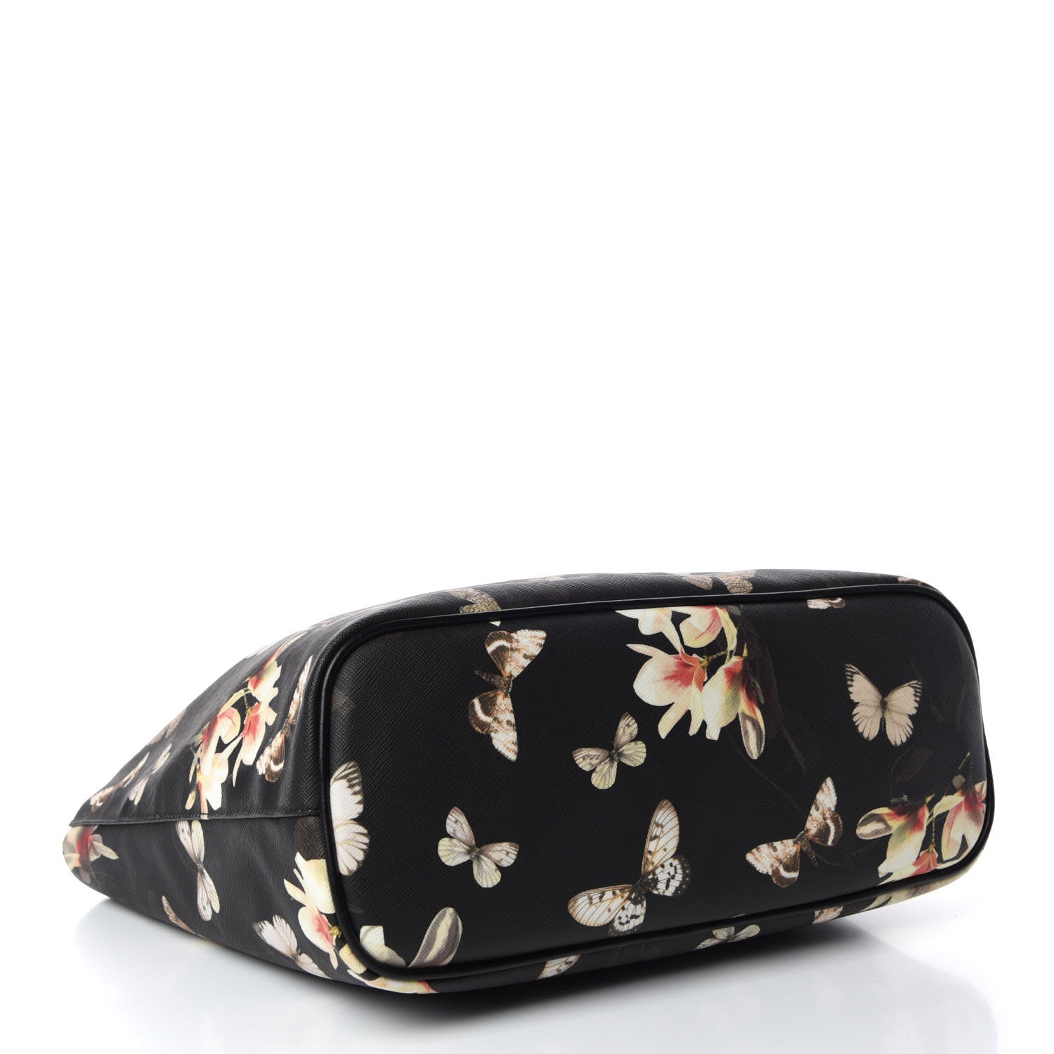 Givenchy Coated Canvas Magnolia and Moth Print Medium Antigona Tote Black 4 of 9