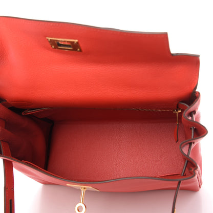 Hermes Evercolor Kelly Retourne 28 Rouge Tomate 5 of 11