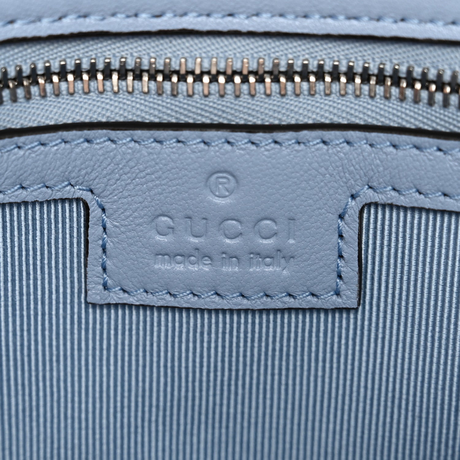 Gucci Lambskin Matelasse Medium GG Marmont Shoulder Bag Light Blue 6 of 11