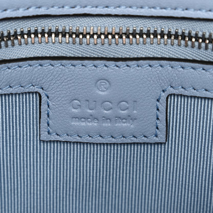 Gucci Lambskin Matelasse Medium GG Marmont Shoulder Bag Light Blue 6 of 11