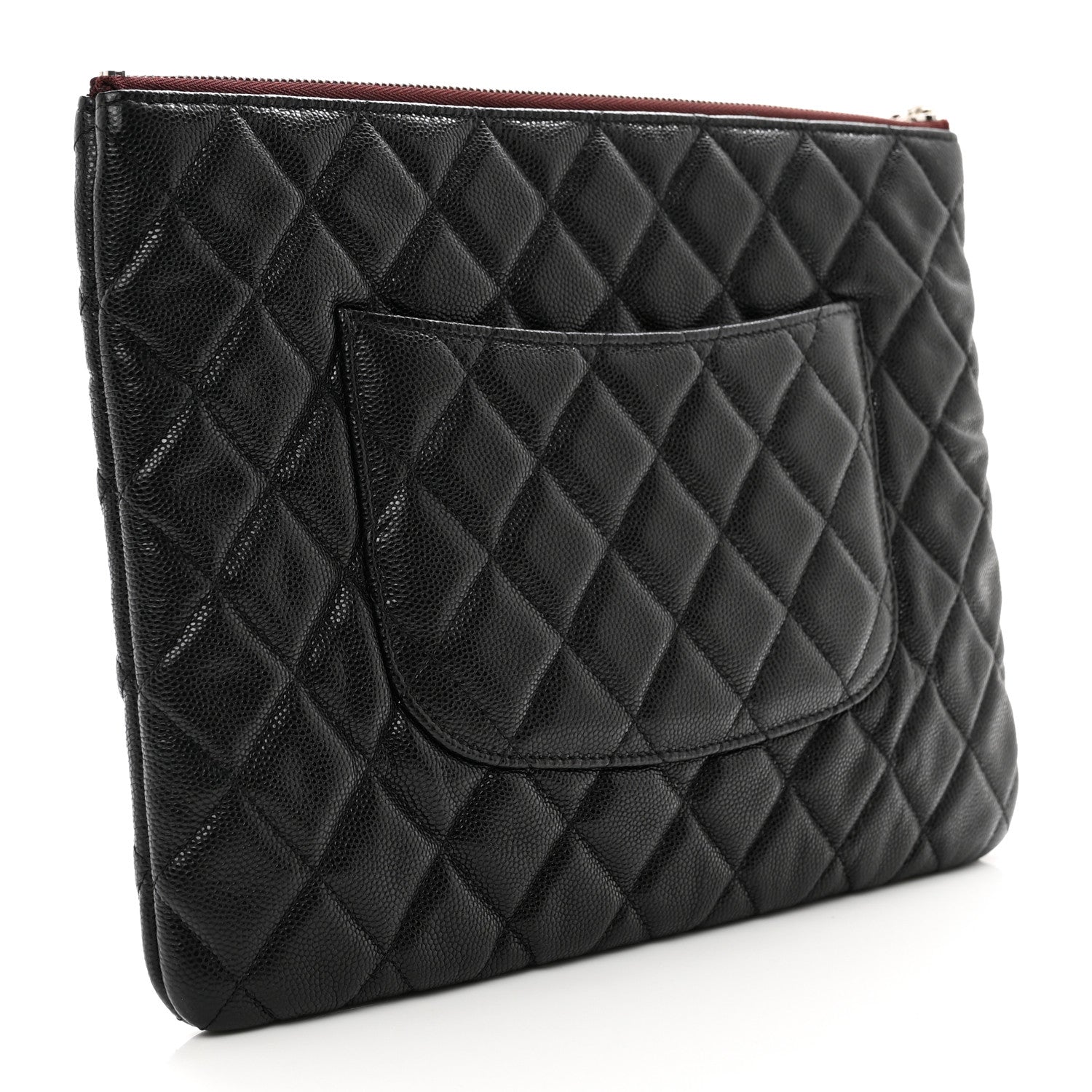 Chanel Caviar Quilted Medium Cosmetic Case Black 3 of 7