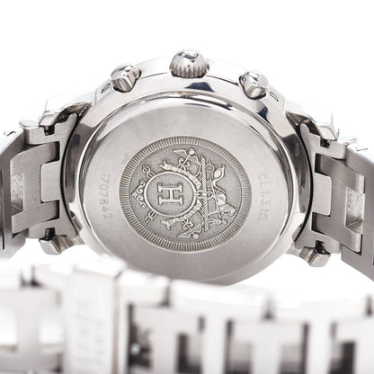 Hermes Stainless Steel 31mm Clipper Chronograph Quartz Watch 4 of 4