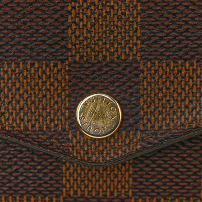 Louis Vuitton Damier Ebene Sarah Wallet NM 7 of 11