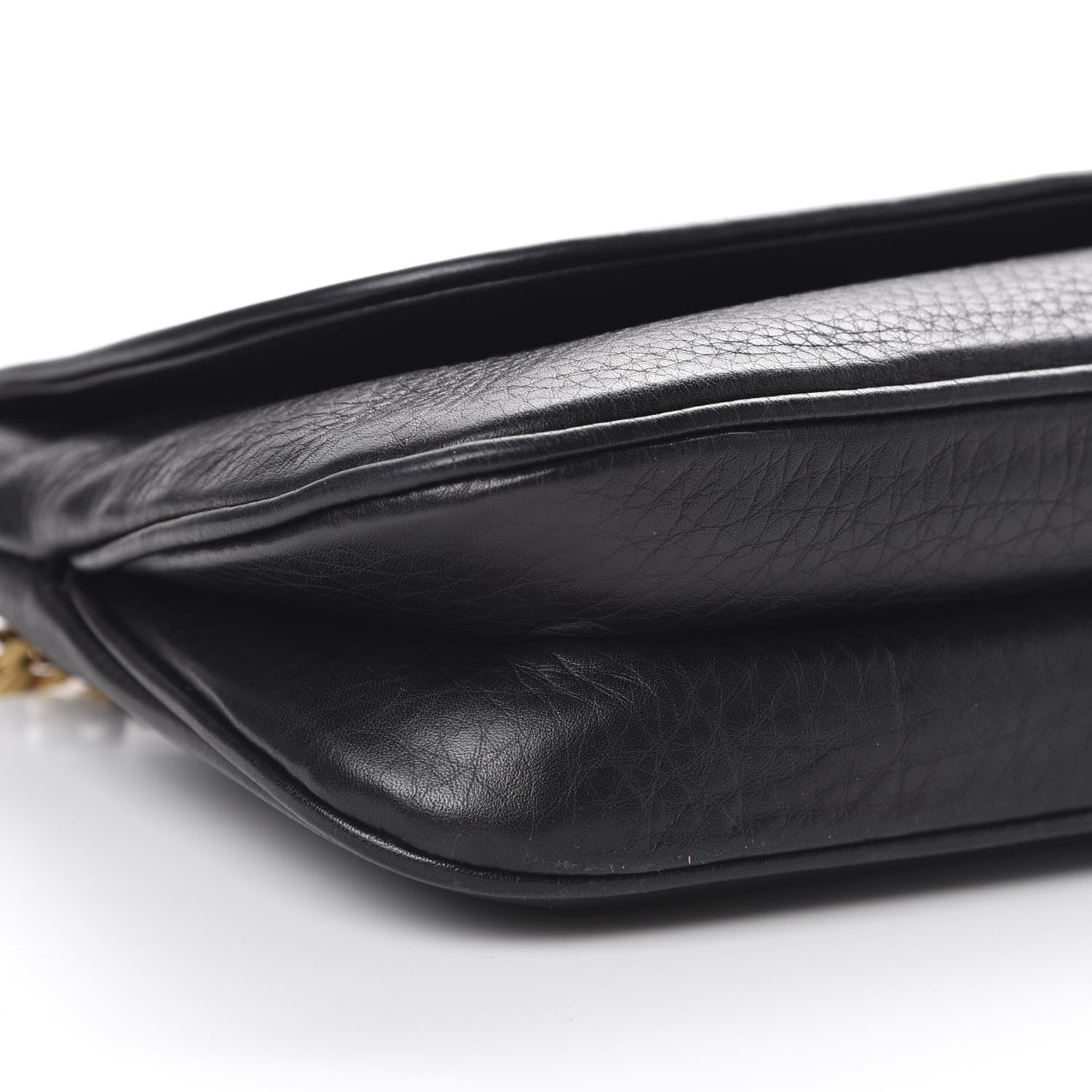 Gucci Calfskin Medium 1973 Chain Shoulder Bag Black 8 of 11