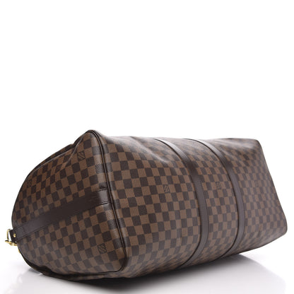 Louis Vuitton Damier Ebene Keepall Bandouliere 55 3 of 11