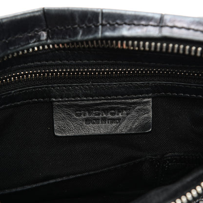 Givenchy Calfskin Crocodile Embossed Small Pandora Black 6 of 13