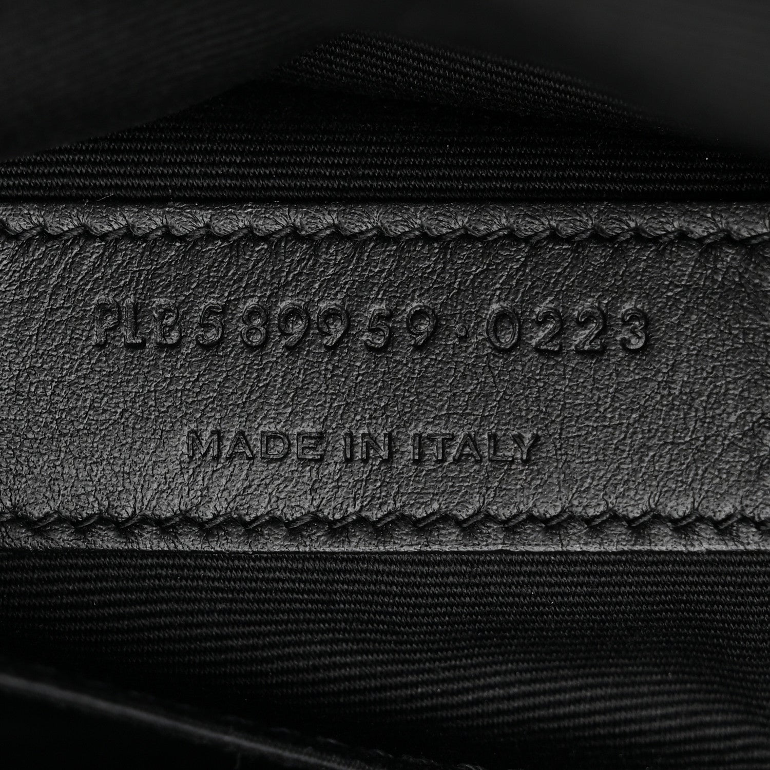 Saint Laurent Grain De Poudre Monogram Belt Bag Black 7 of 12