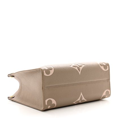 Louis Vuitton LOUIS VUITTON Empreinte Monogram Giant Onthego PM Tourterelle Creme 4 of 9