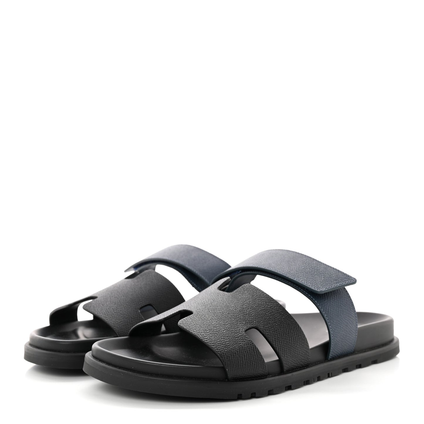 Epsom Mens Chypre Sandals 42.5 Black Bleu Celeste