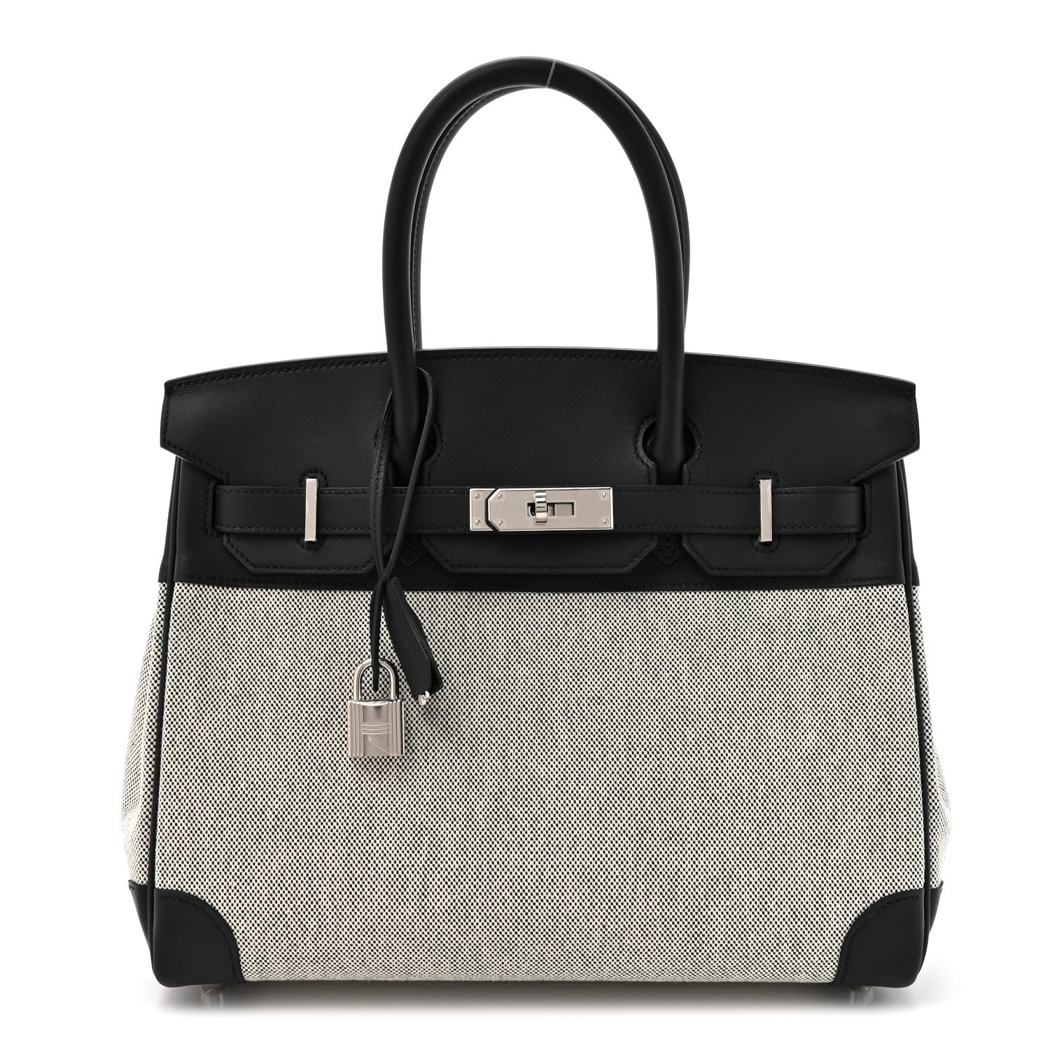 Hermes Toile Swift Birkin 30 Black Black 1 of 10