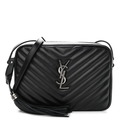 Saint Laurent Calfskin Matelasse Monogram Lou Camera Bag Black 1 of 10