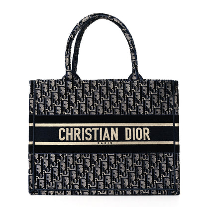Christian Dior Oblique Velvet Medium Book Tote Blue Multicolor 1 of 10