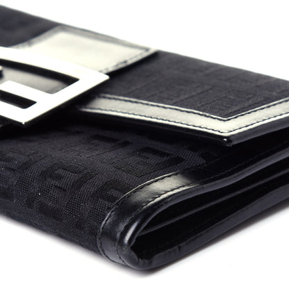 Fendi Zucchino Forever Continental Wallet Black 10 of 12