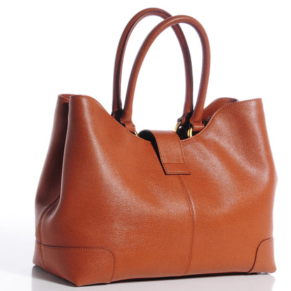 Fendi Vitello Elite Chameleon Shopper Tote Miele 4 of 11