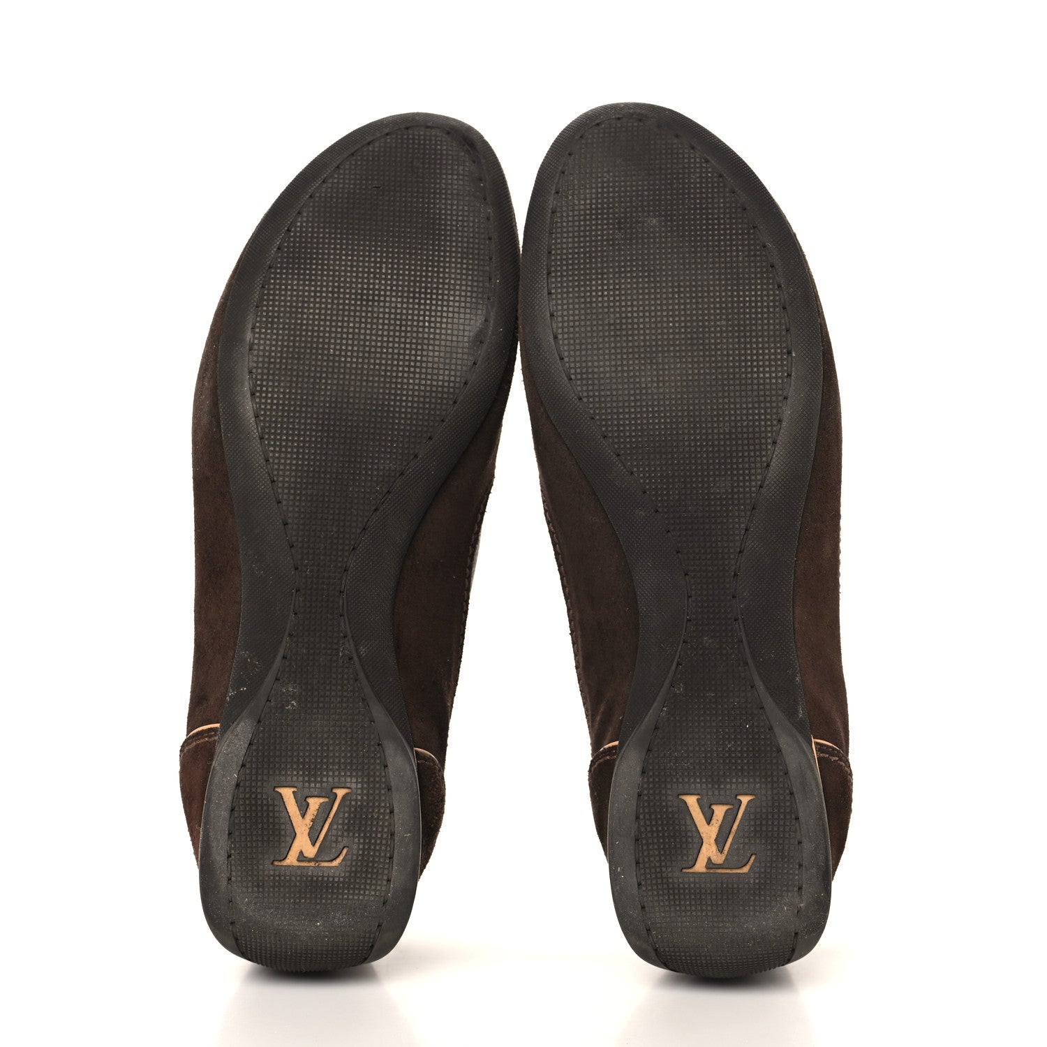 Louis Vuitton Suede Calfskin Monogram Womens Energie Sneakers 38 Brown 6 of 9