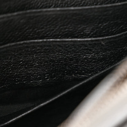 Balenciaga Metallic Calfskin Crocodile Embossed Hourglass Chain Bag Silver 7 of 17