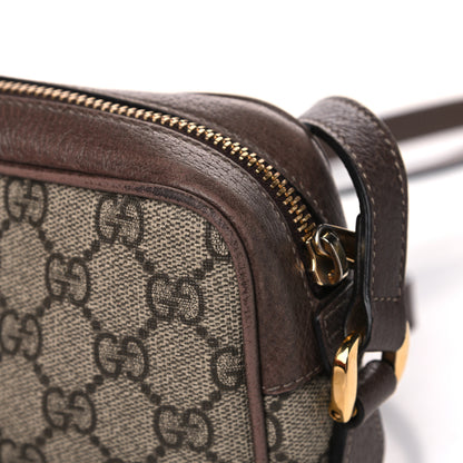Gucci GG Supreme Monogram Web Mini Ophidia Shoulder Bag Brown 13 of 15
