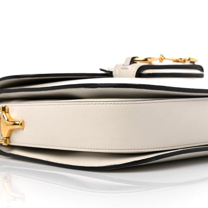 Gucci Azalea Calfskin Horsebit 1955 Shoulder Bag Mystic White 8 of 13