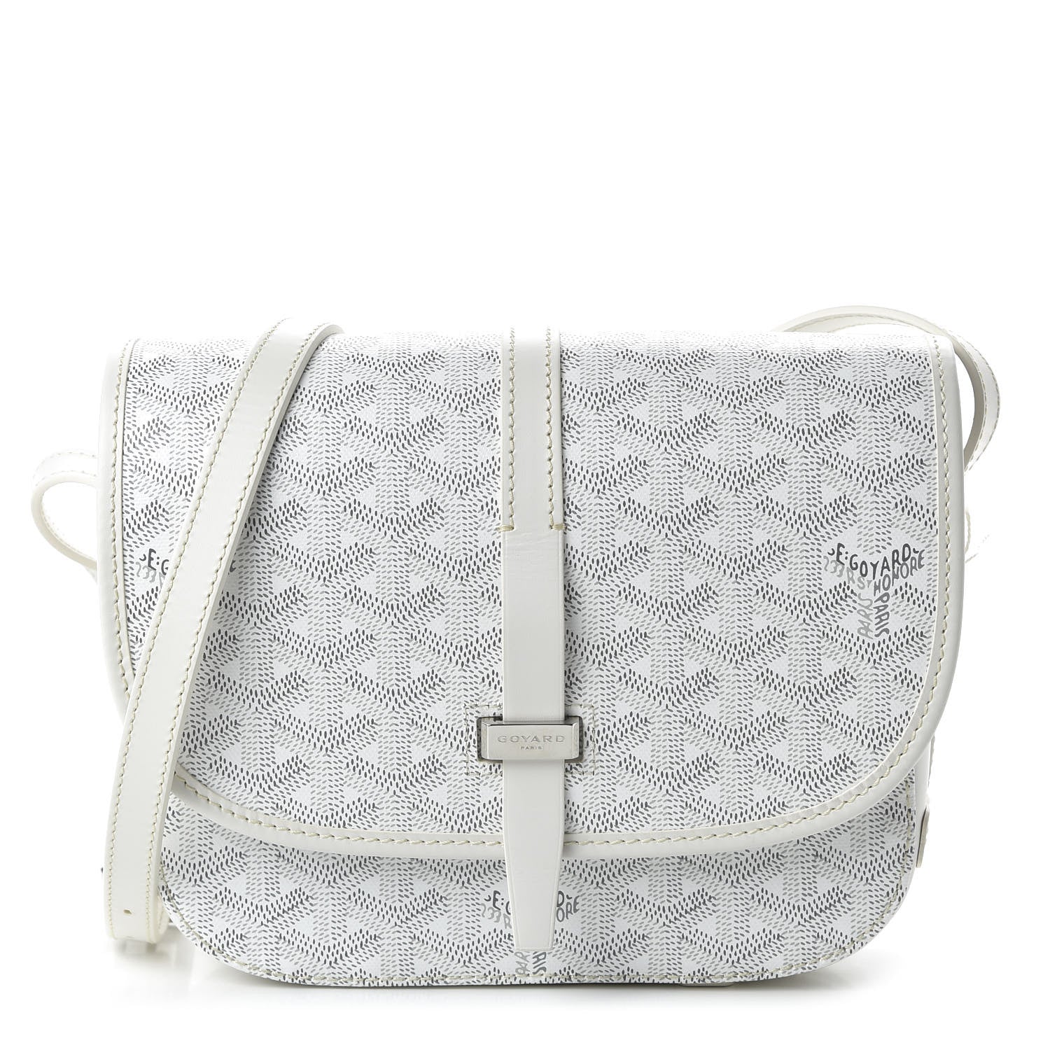 Goyard Goyardine Belvedere II PM Messenger Bag White 1 of 9