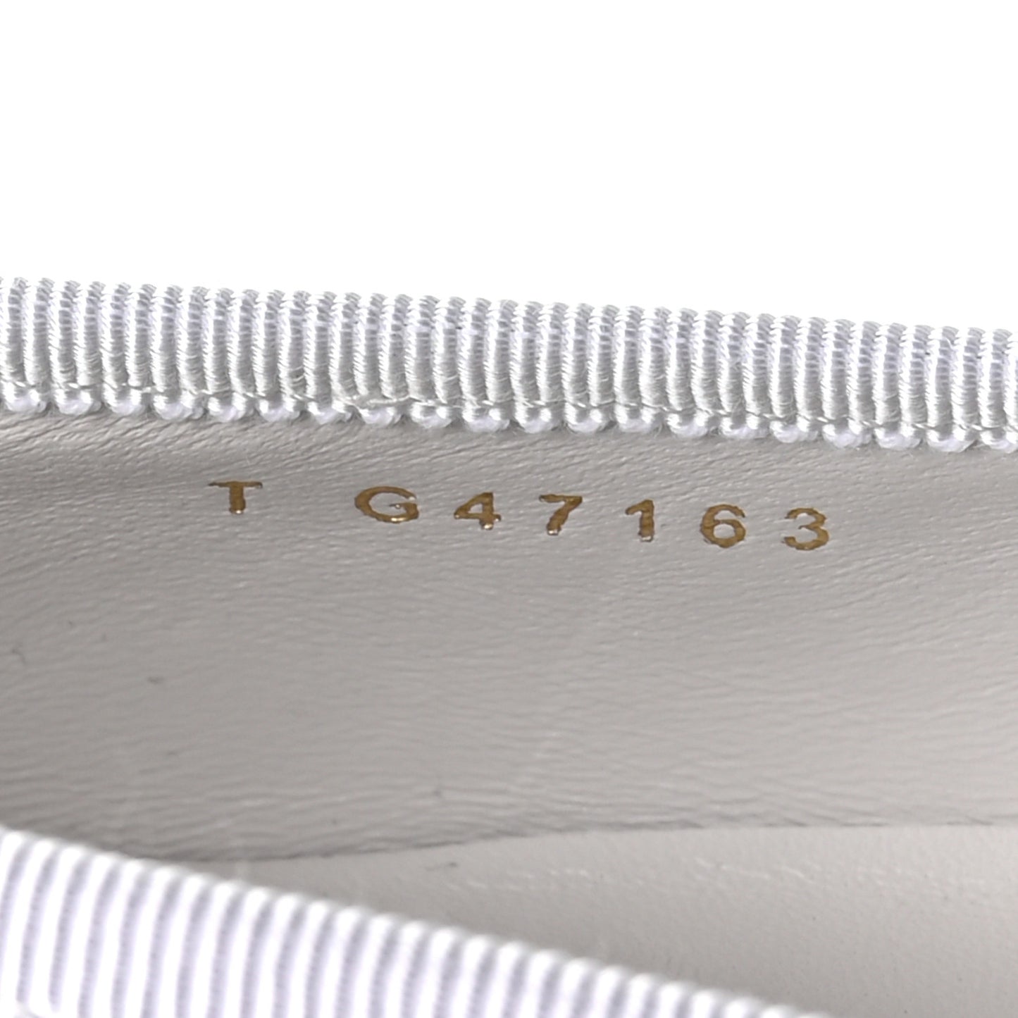 Lambskin Quilted CC Cambon Ballet Flats 39 White Black