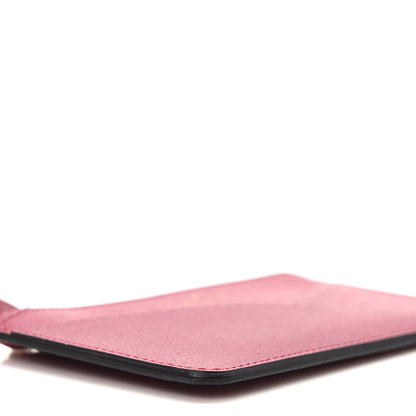 Louis Vuitton Calfskin Jeanne Wallet Zippered Insert Fuchsia 8 of 9