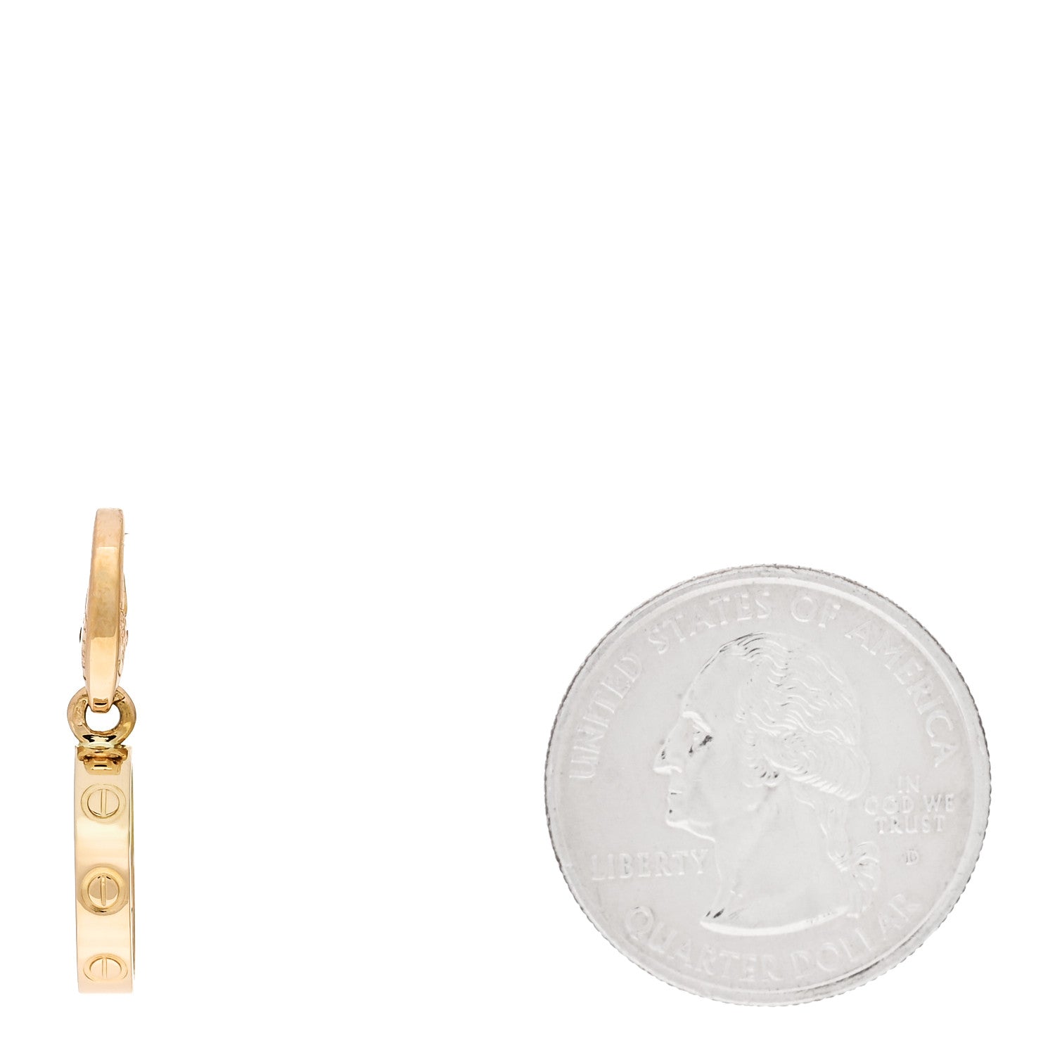 Cartier 18K Yellow Gold LOVE Ring Charm 2 of 4
