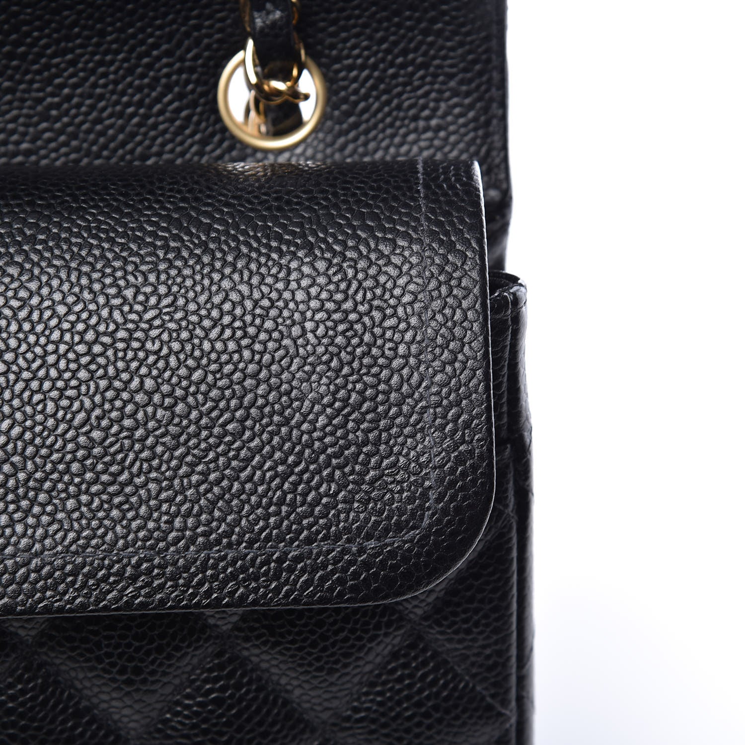Chanel Caviar Quilted Medium Double Flap Black 10 of 12