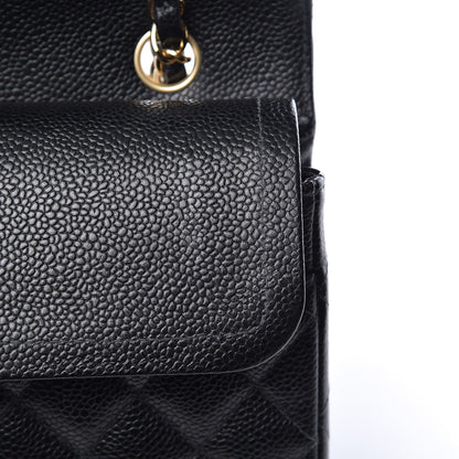 Chanel Caviar Quilted Medium Double Flap Black 10 of 12