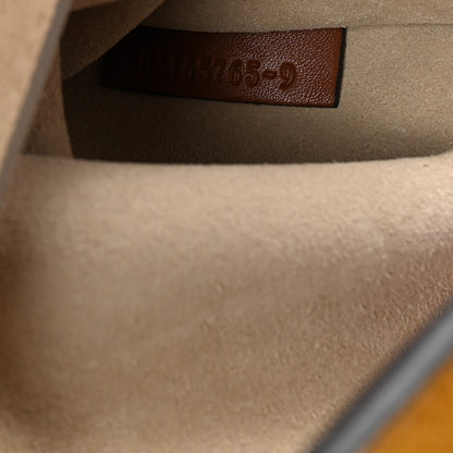 Chloe Suede Calfskin Patchwork Mini Drew Shoulder Bag Tobacco 7 of 10