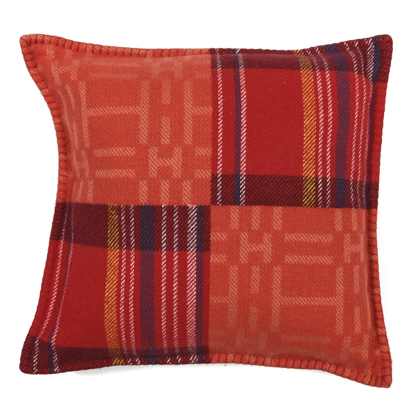 Jacquard Wool Scott'H Pillow Rouge H