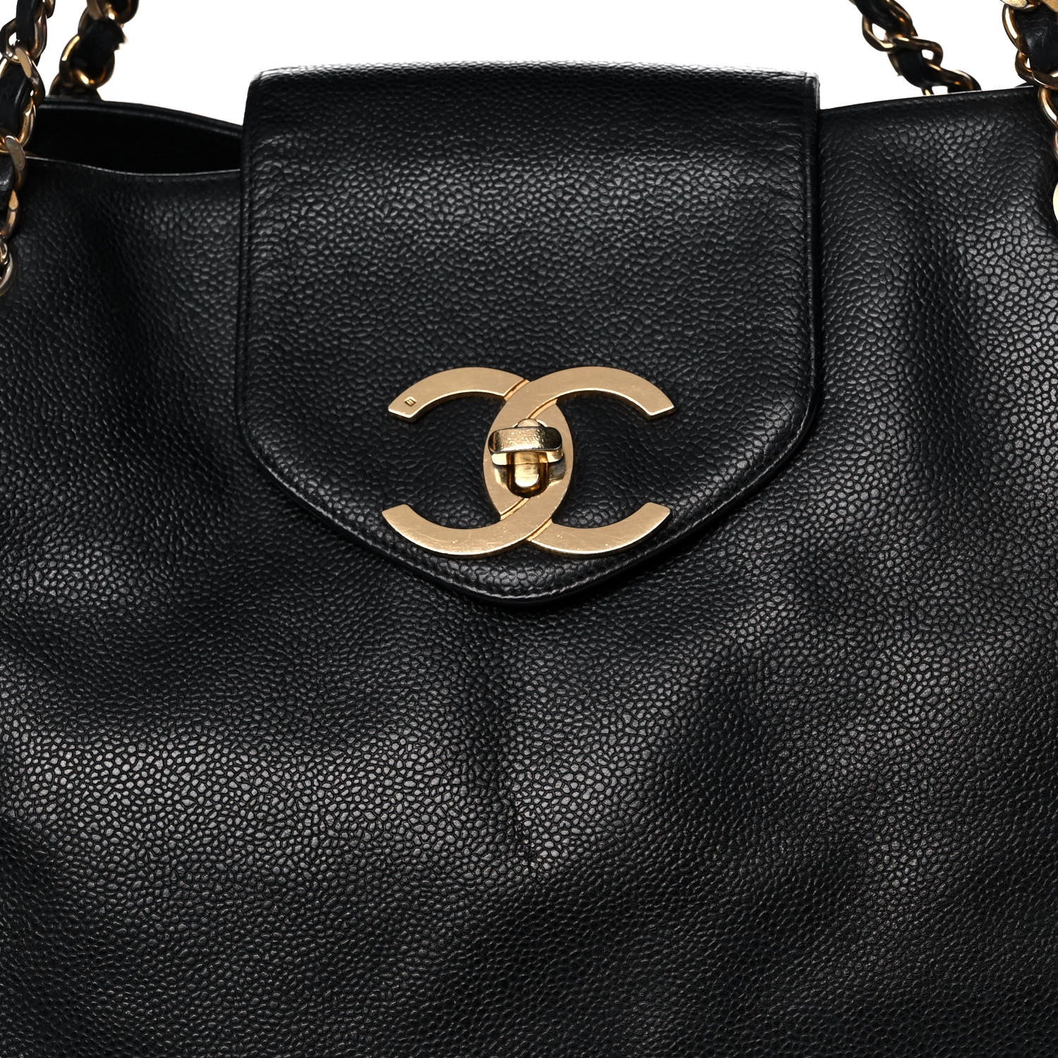 Chanel Caviar XL Weekender Bag Black 8 of 15